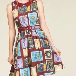 ModCloth A-Line Dress Bookworm s